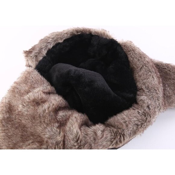 ⭐Men Trapper Hat Winter Russian Fur Hat Aviator Earflap Hat Windproof - Picture 6 of 6